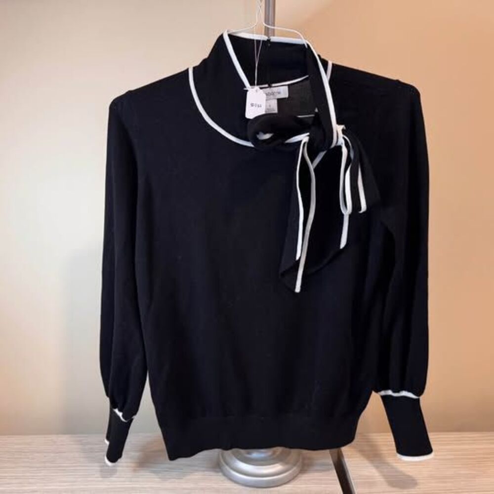 Liz Claiborne Tie-Neck Sweater Size S